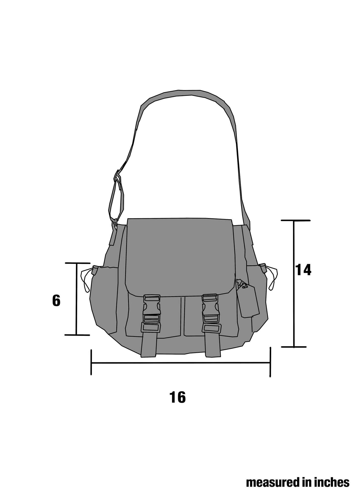 HEARTLESS MESSENGER BAG
