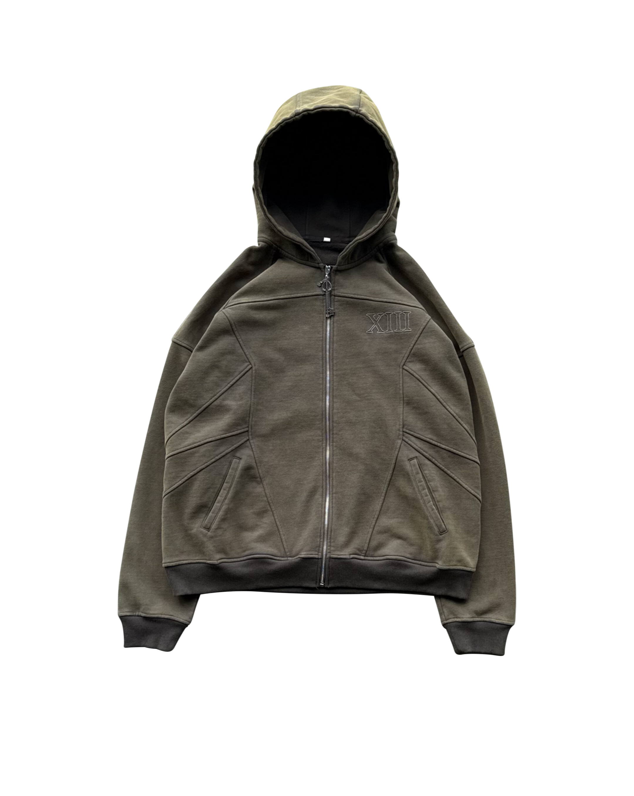 【Lサイズ】　GuruGuru Heart Zip HoodieBrown V1 ORG XIII ZIP UP (olive green) – Sugoi
