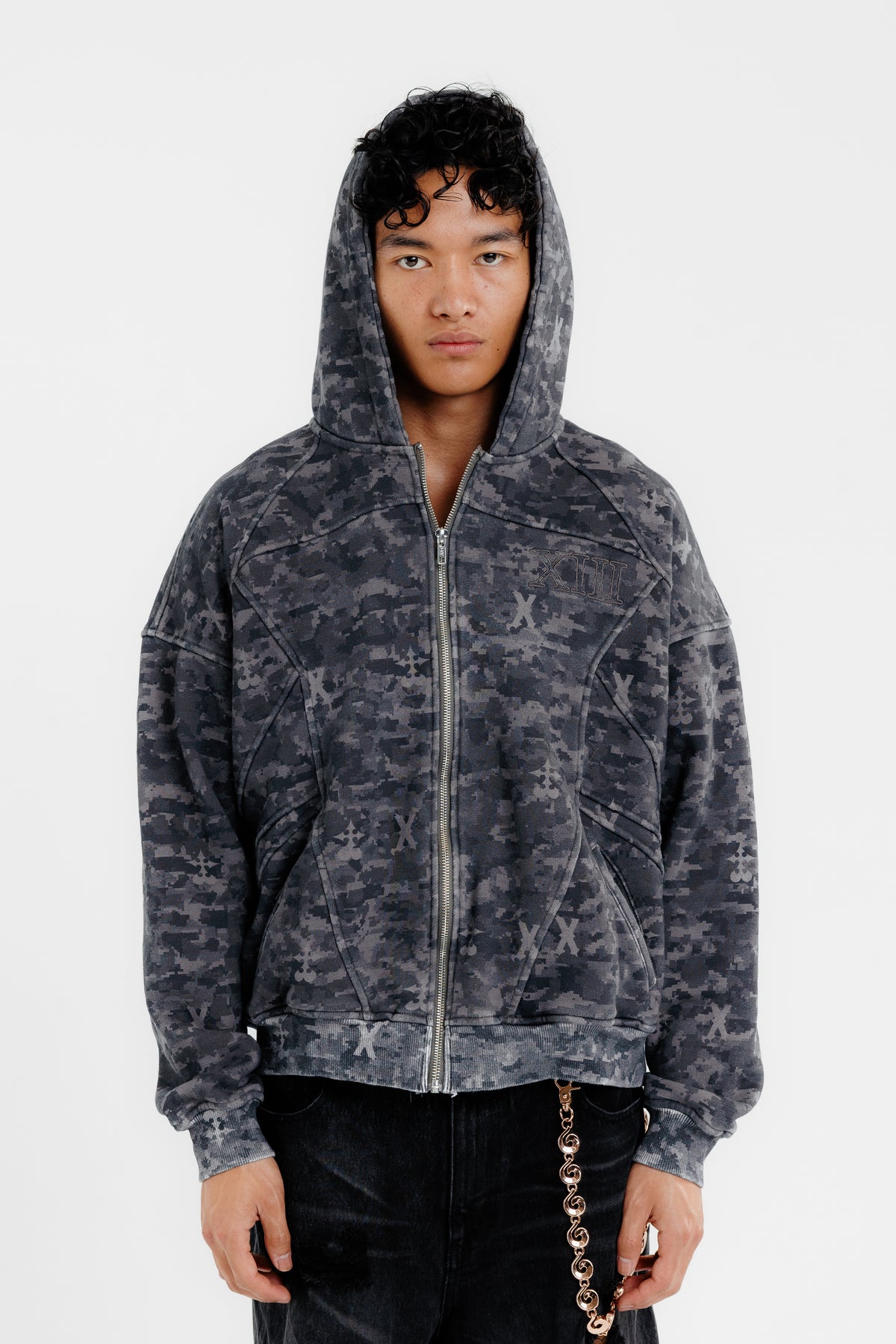 V1 ORG XIII ZIP UP (BLACK CAMO)