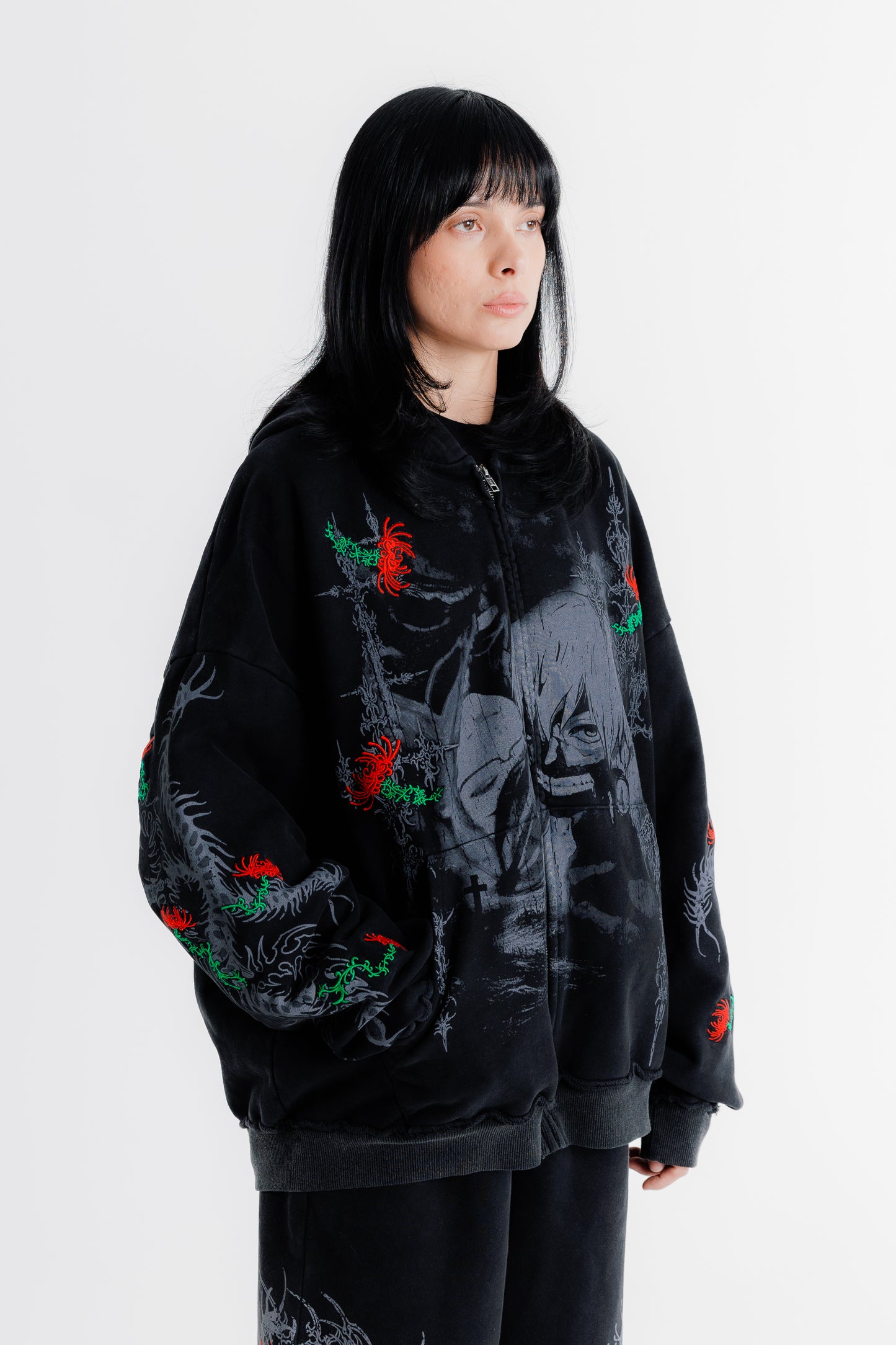 SPIDER LILY CENTIPEDE ZIP UP