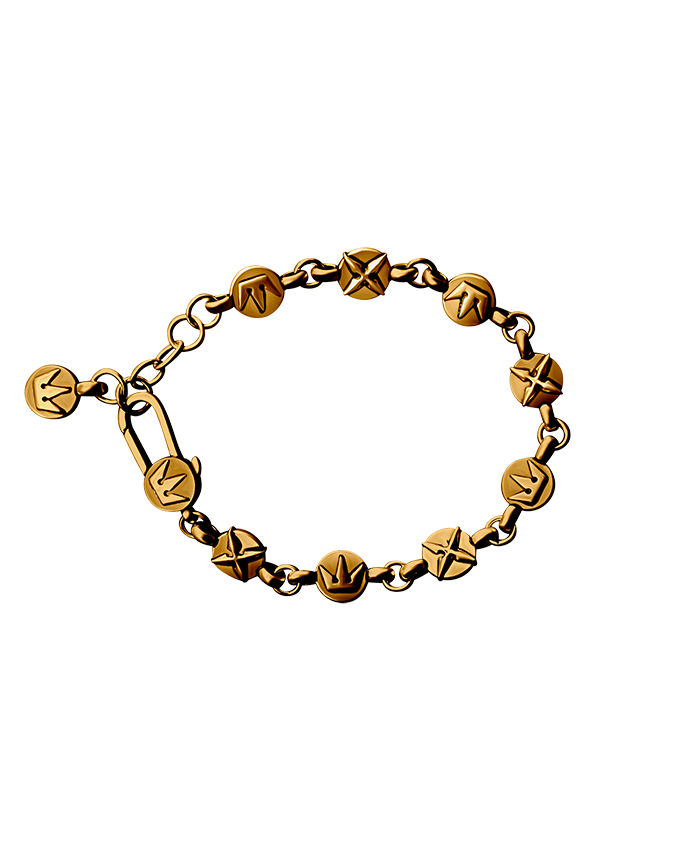 2 BECOMES 1 BRACELET (rust gold)