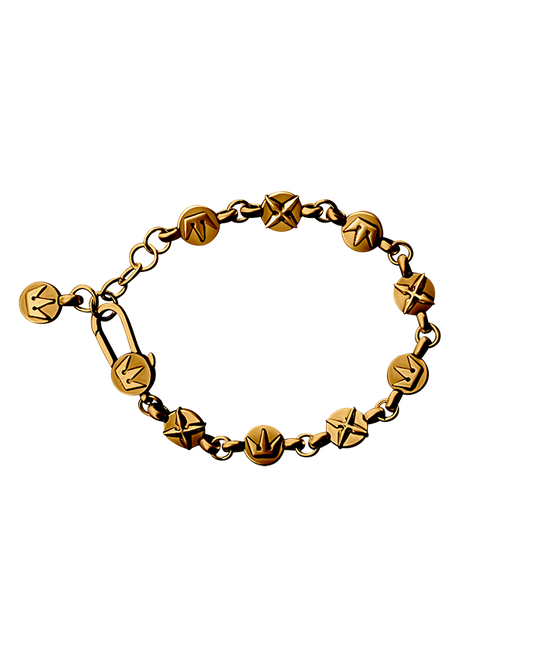 2 BECOMES 1 BRACELET (rust gold)