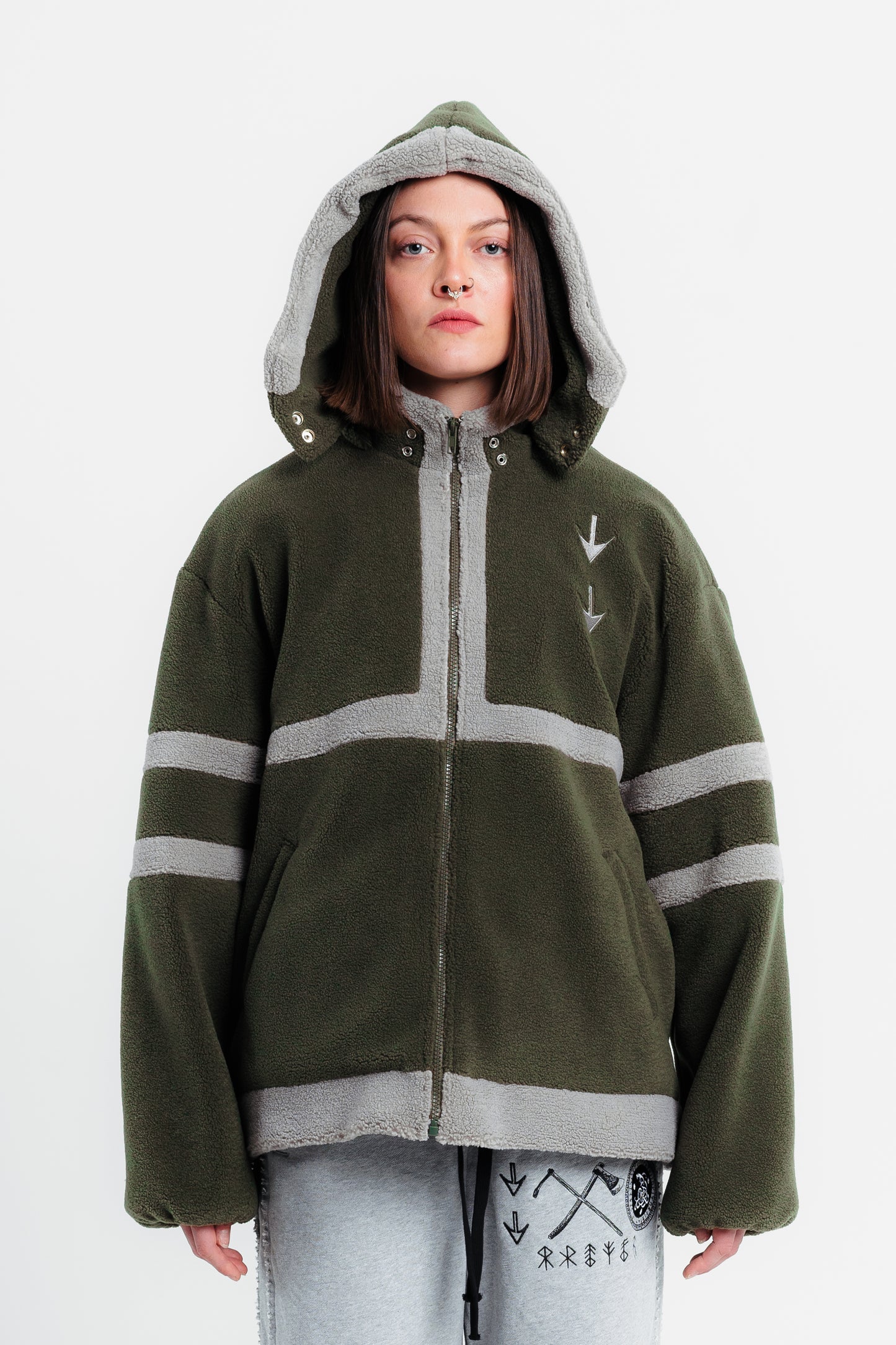 WARRIOR FLEECE JACKET (green)