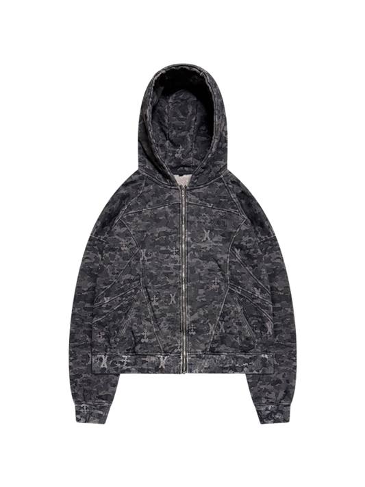 V1 ORG XIII ZIP UP (BLACK CAMO)
